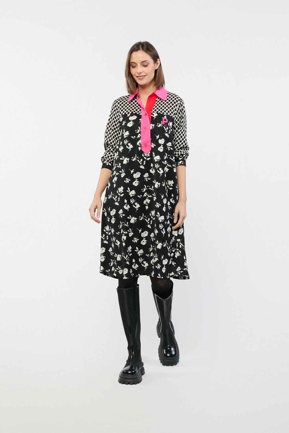 Vestido Print Goya Negro
