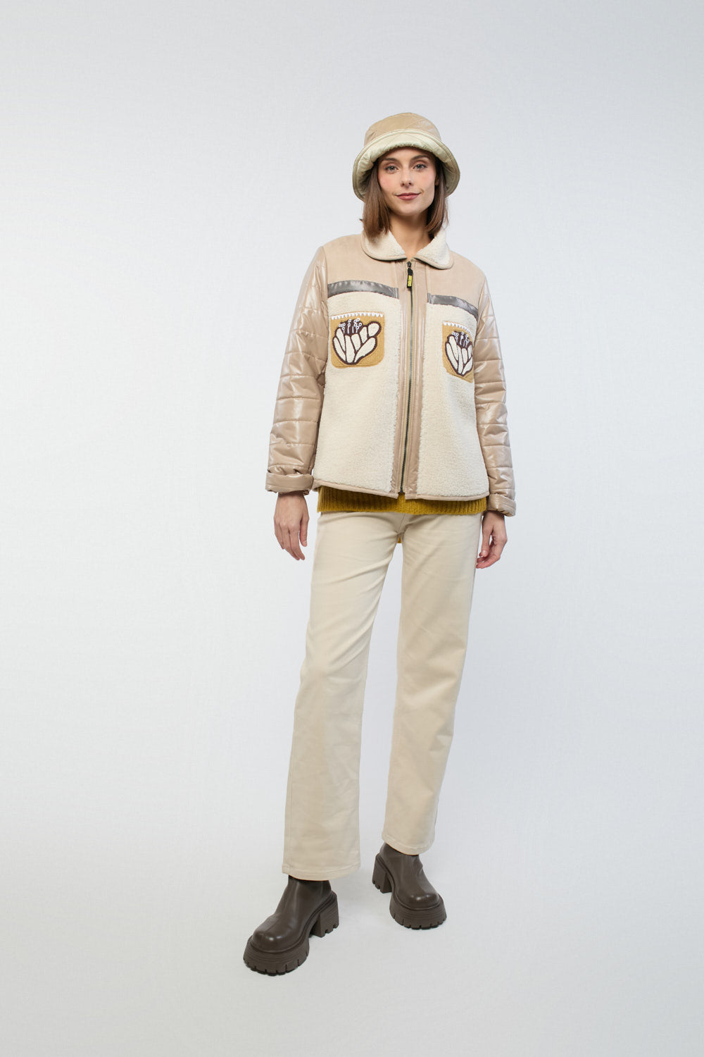 Chaquetón Selena Beige