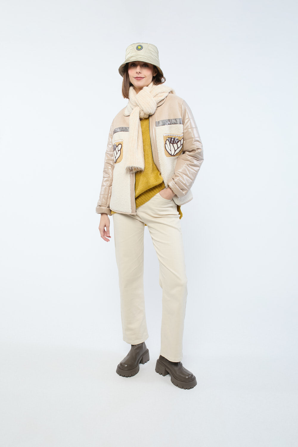 Chaquetón Selena Beige