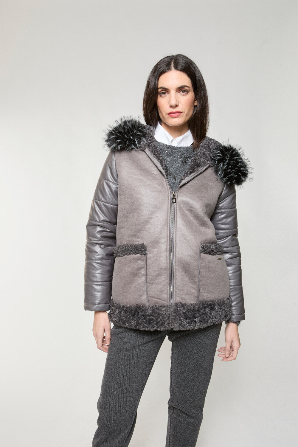 Chaqueton Pelo Satori Gris