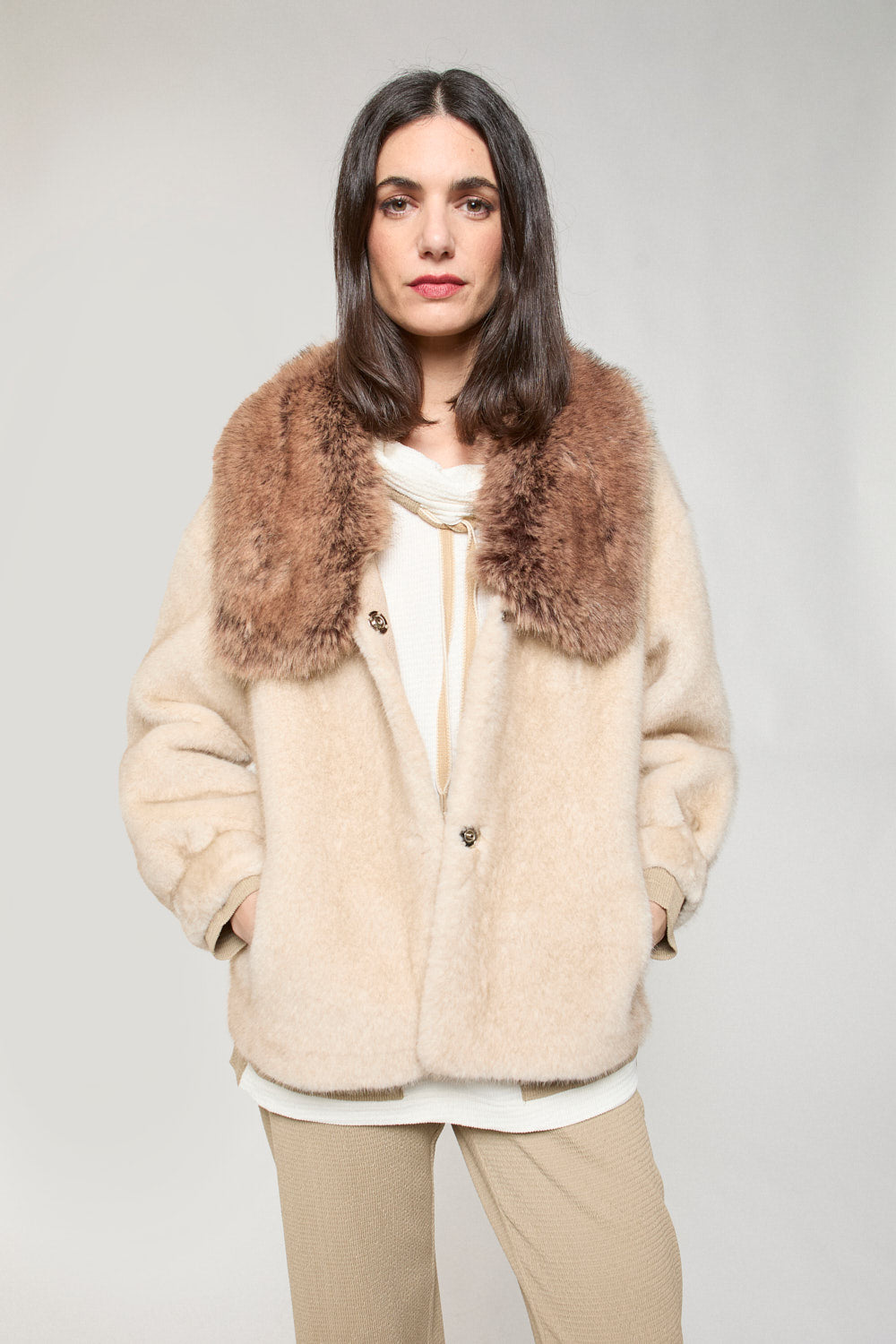 Chaqueton Pelo Ziba Crudo