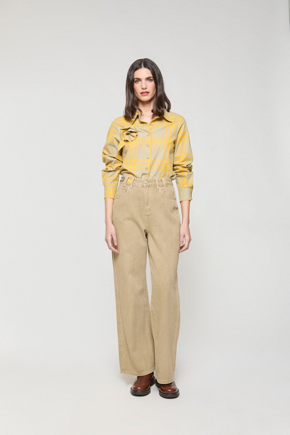 Pantalon 5 Bolsillos Beige