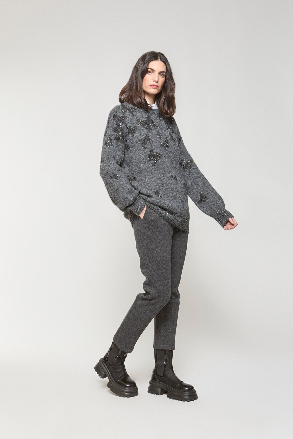 Jersey Butterfly Gris