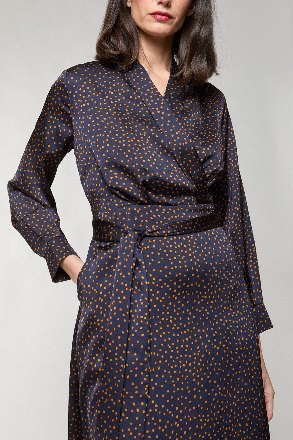 Vestido Lunares Ananda Marino