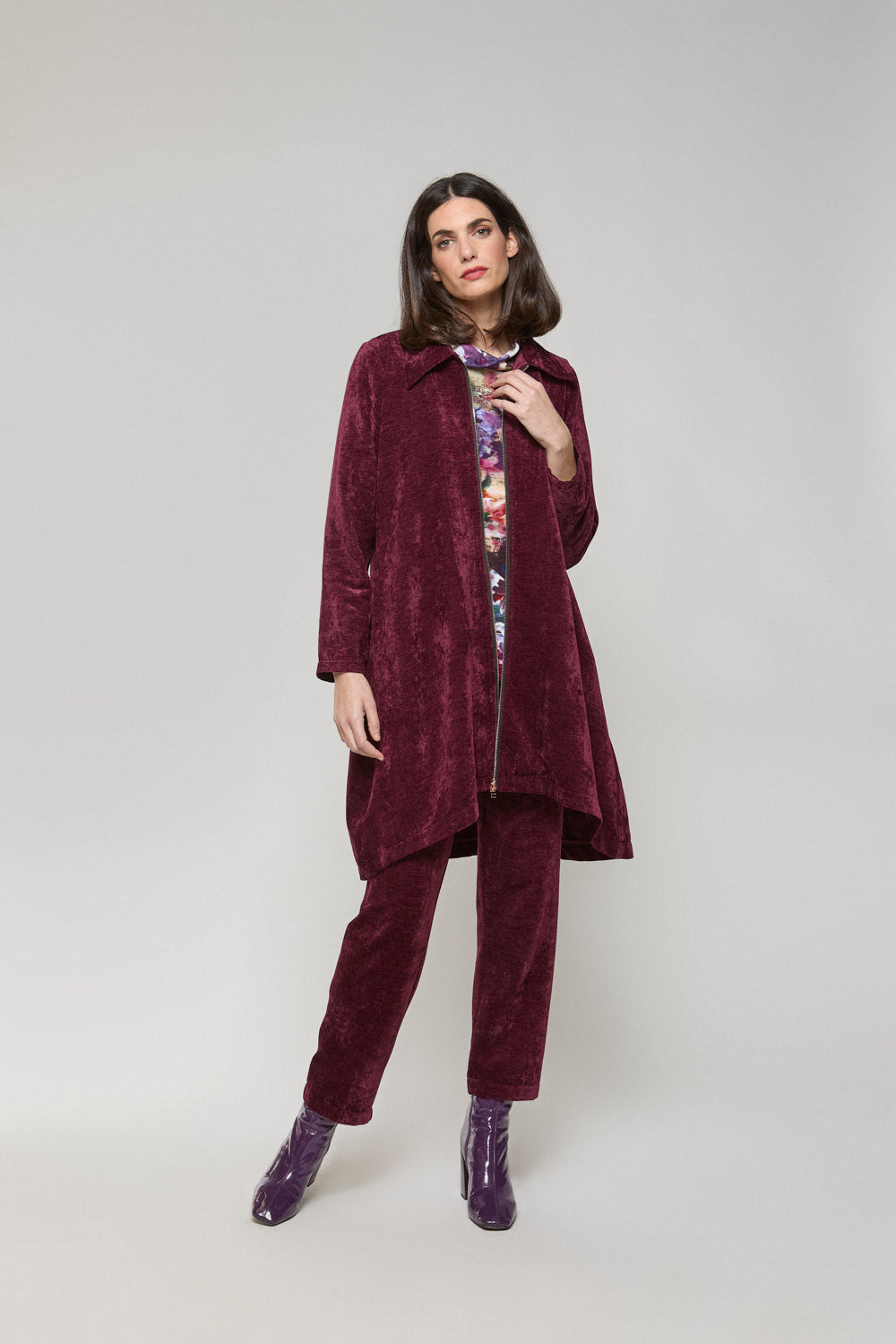 Vestido Abrigo Isa BERENJENA