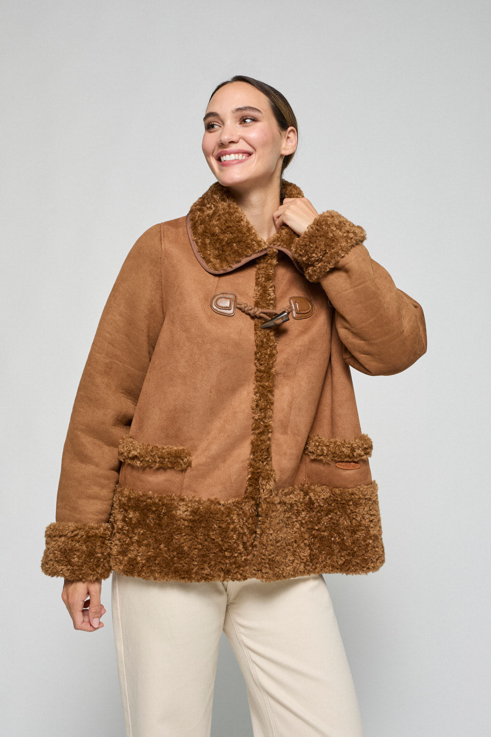 Chaqueton Doble Faz Romina Camel