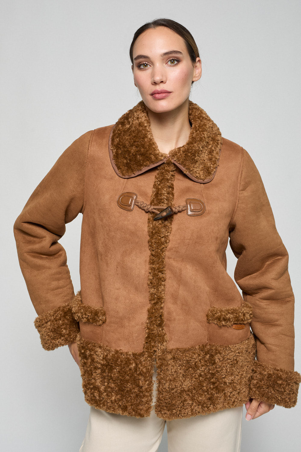 Chaqueton Doble Faz Romina Camel