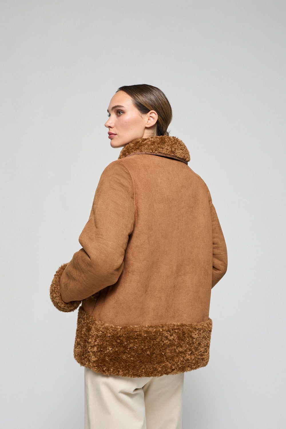 Chaqueton Doble Faz Romina Camel