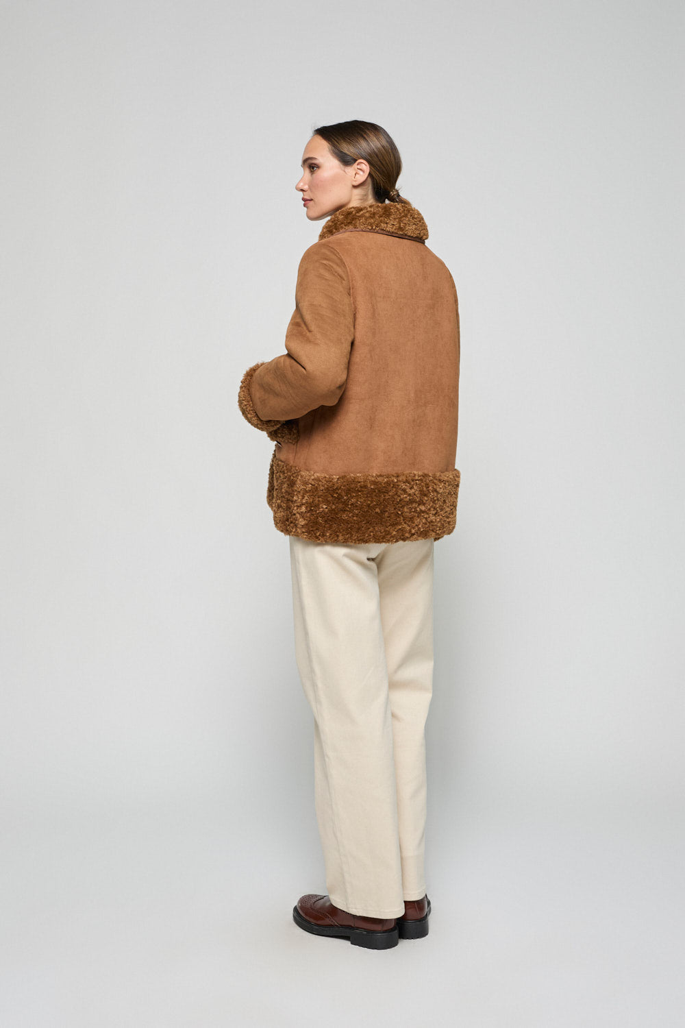 Chaqueton Doble Faz Romina Camel