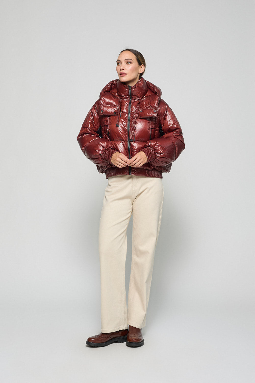 Chaqueton Acolchado Granate