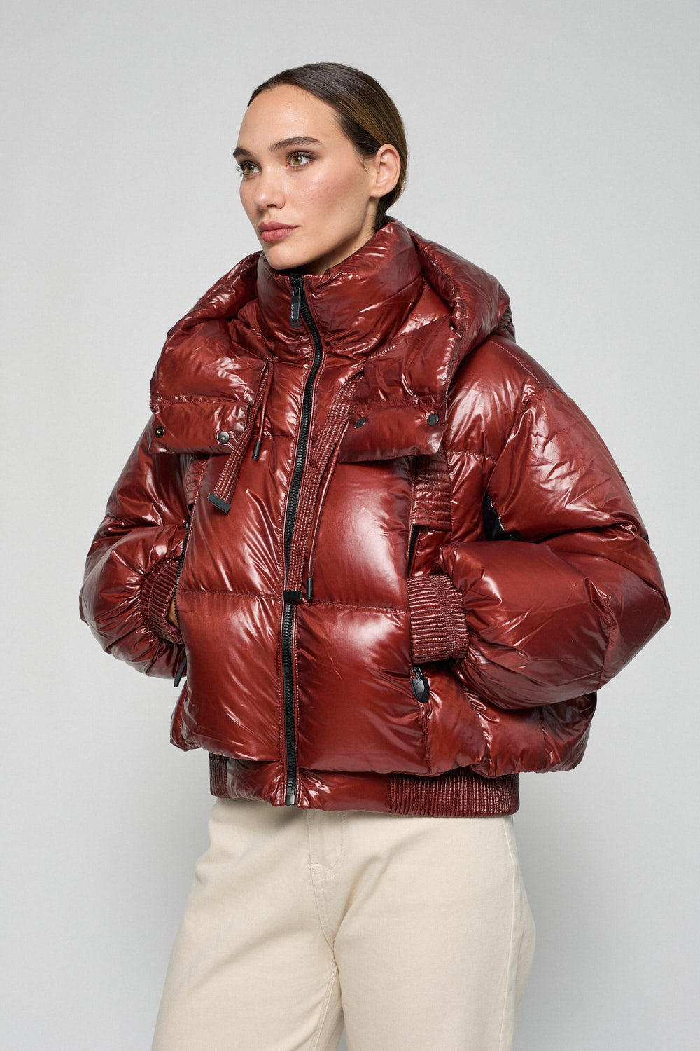 Chaqueton Acolchado Granate