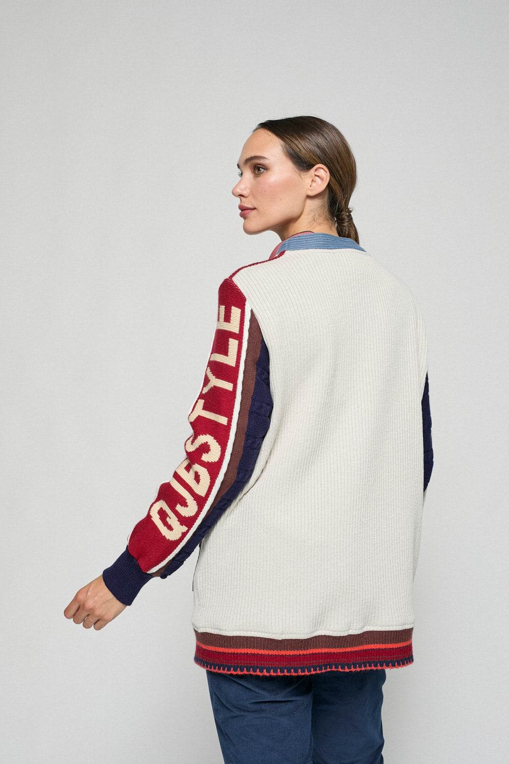 Chaqueta College Crudo
