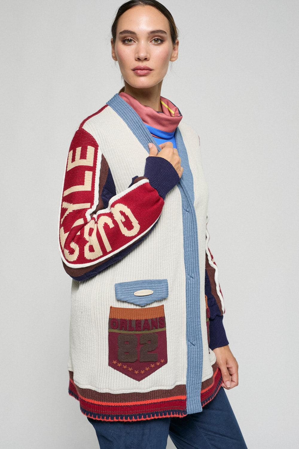 Chaqueta College Crudo