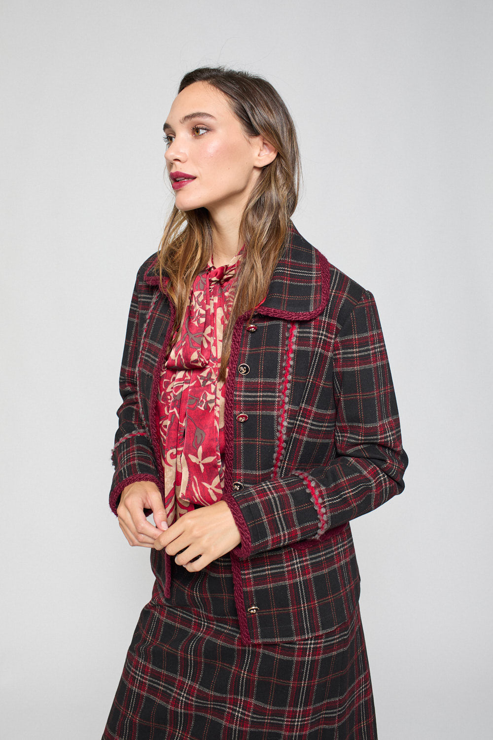 Chaqueta Rafaela Granate