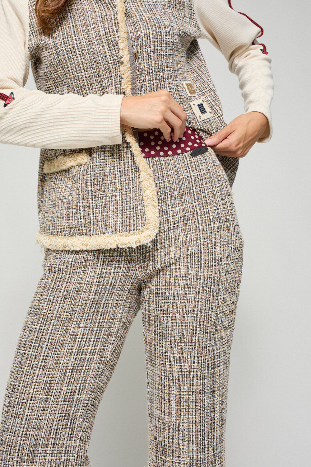 Pantalon Punto Nora Beige
