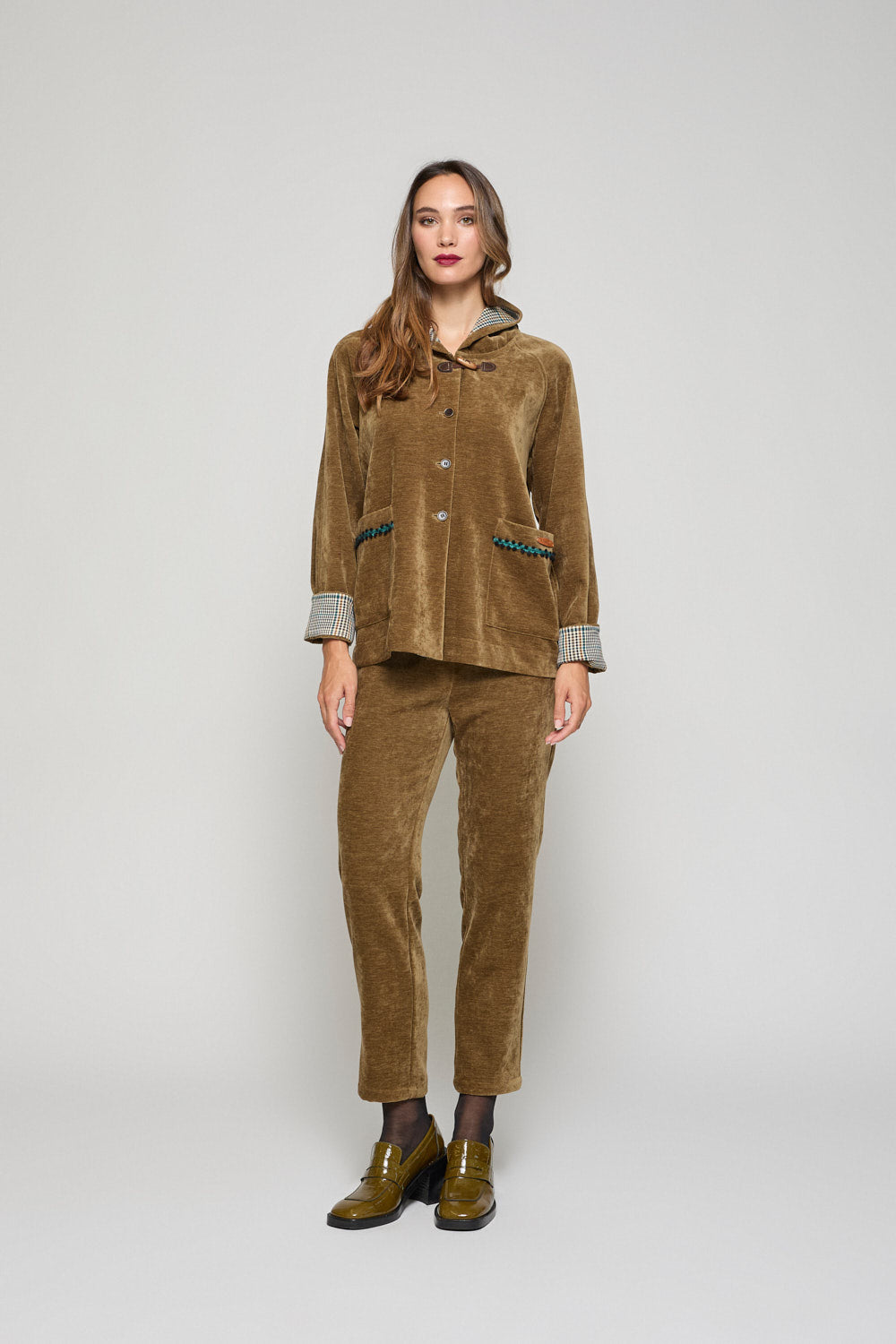 Pantalon Chenilla Adela Topo