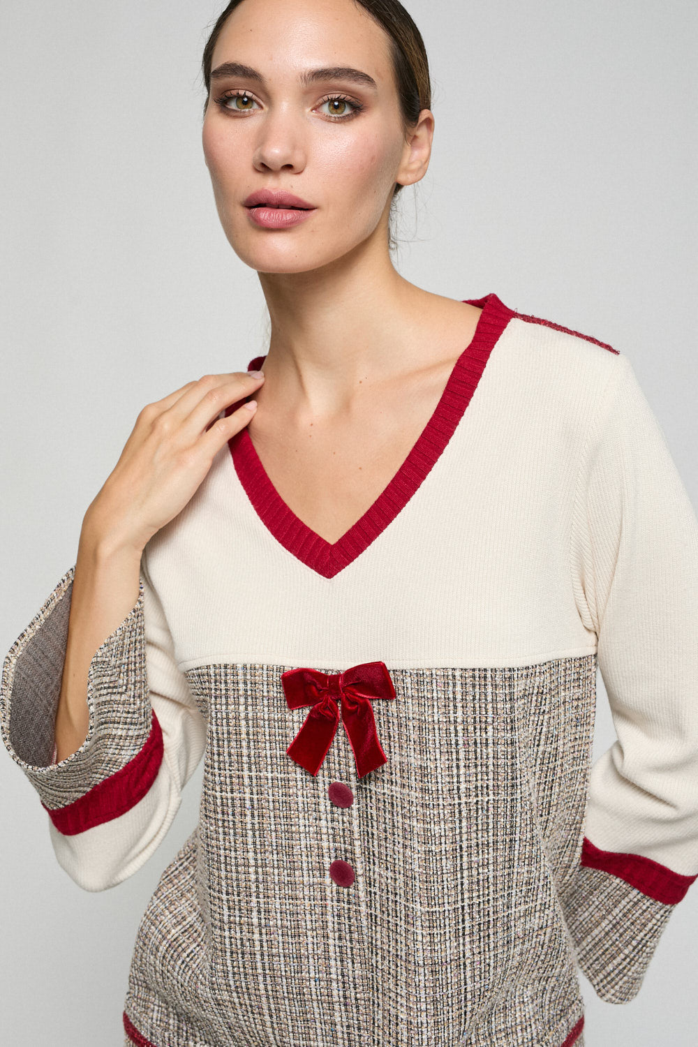 Vestido Punto Nora Beige