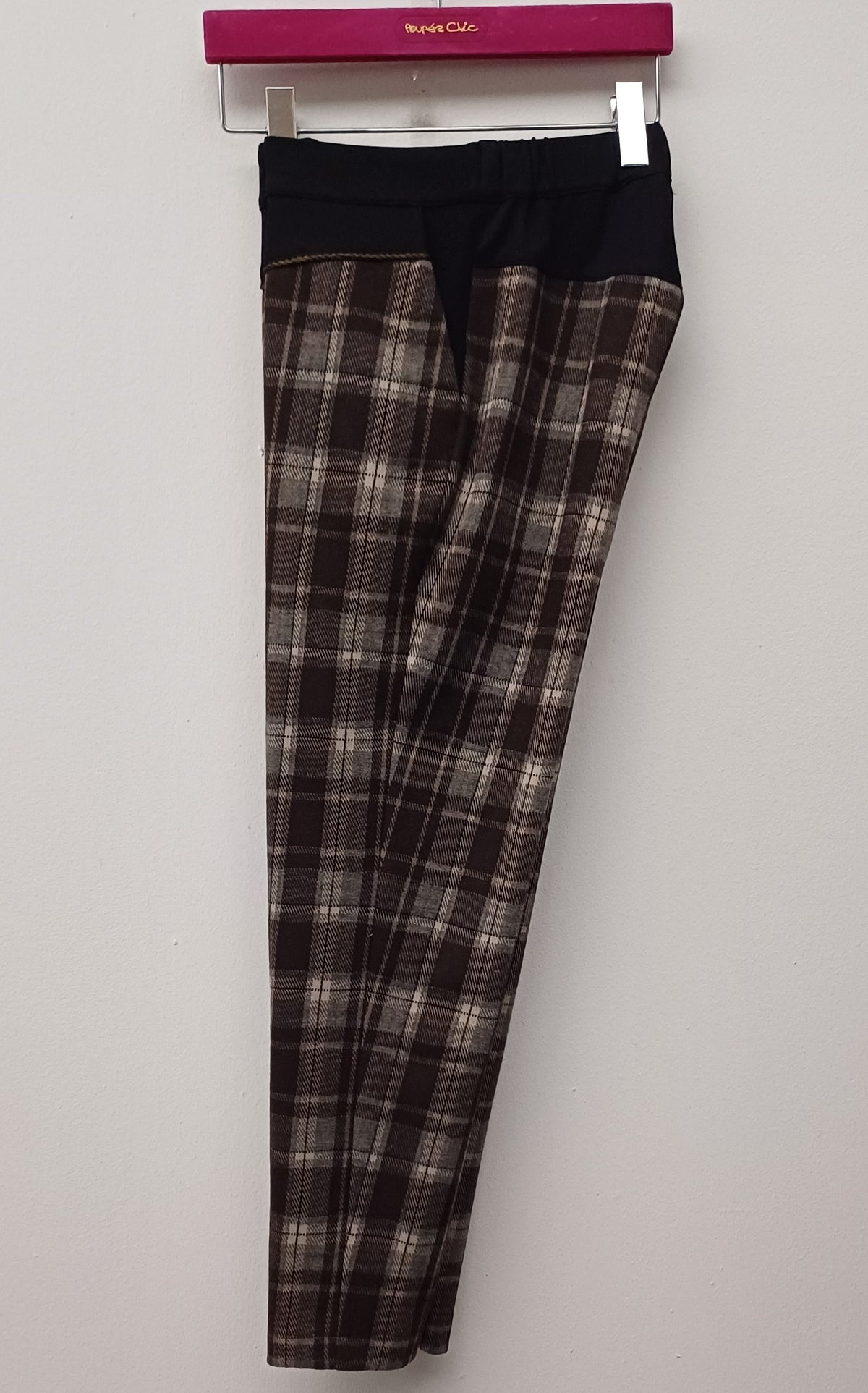 Pantalon Cuadros Nadia Marrón
