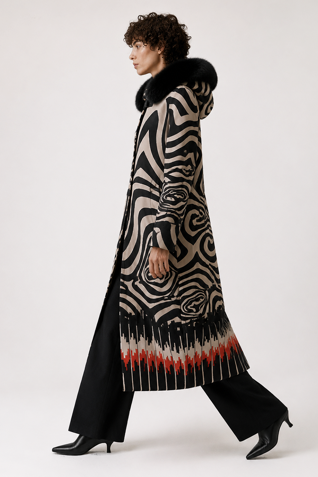 Gabardina REVERSIBLE Larga Amelia Bicolor