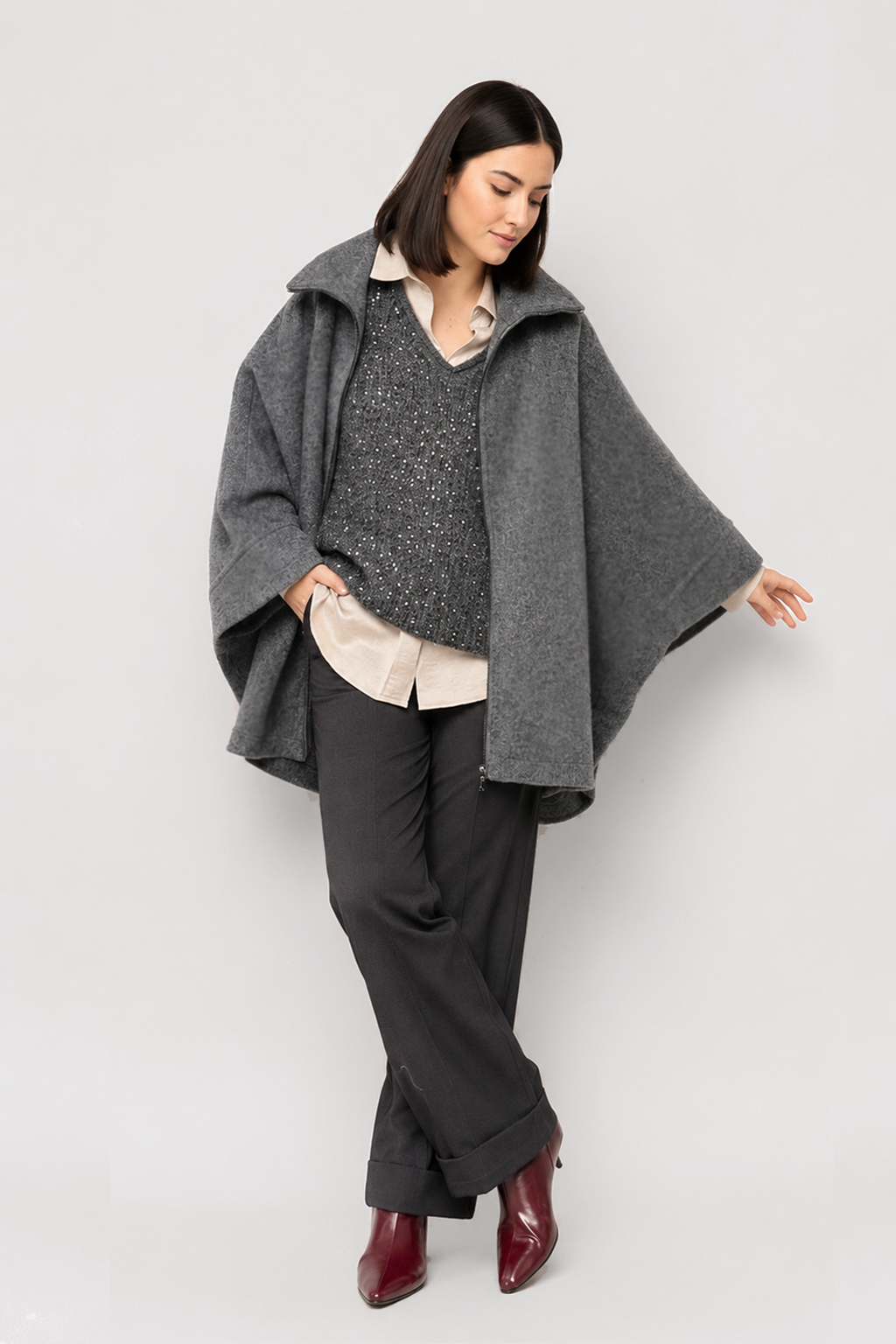 Capa Fabiola Gris