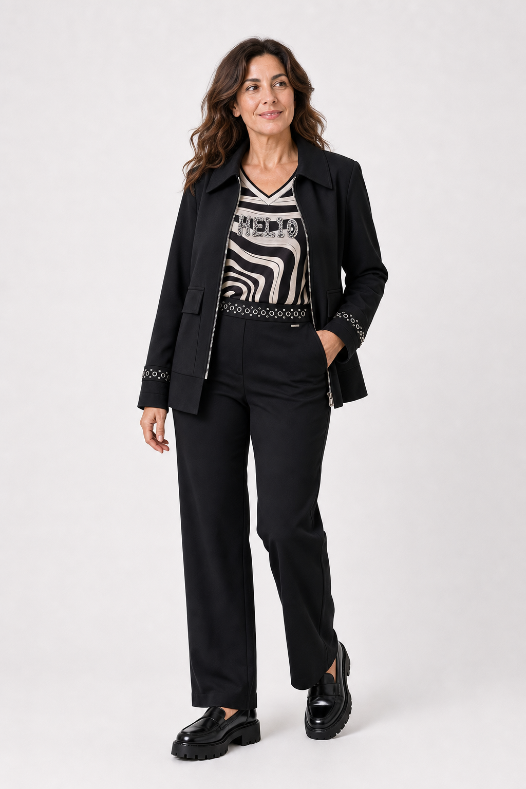 Pantalón Tachuelas Negro