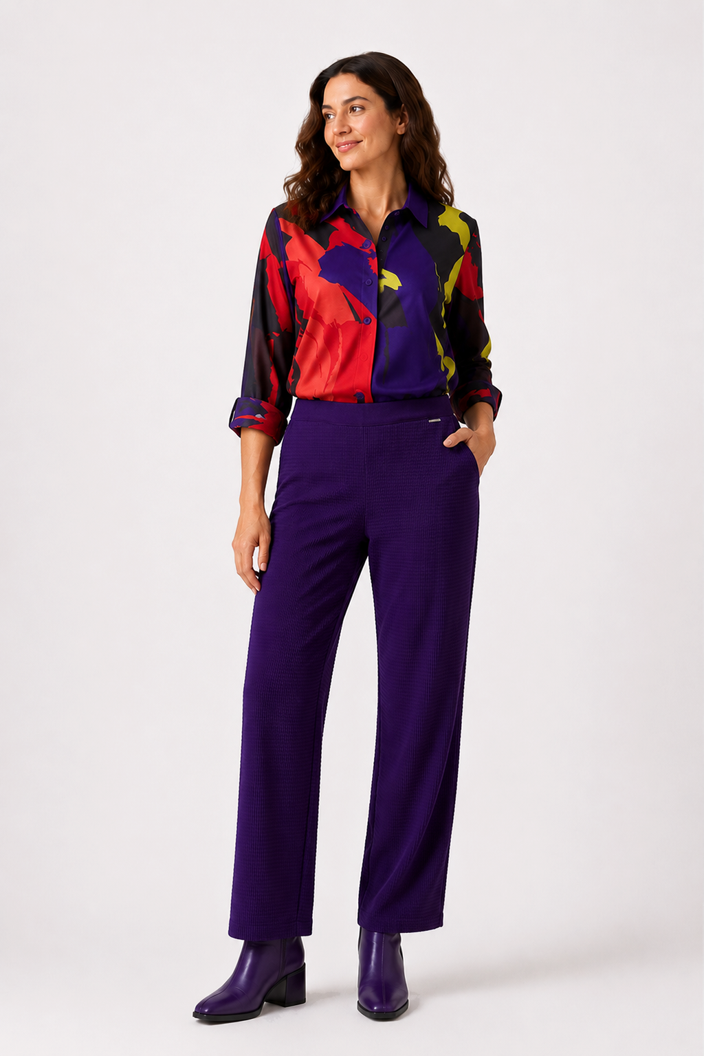 Pantalón Paula Morado