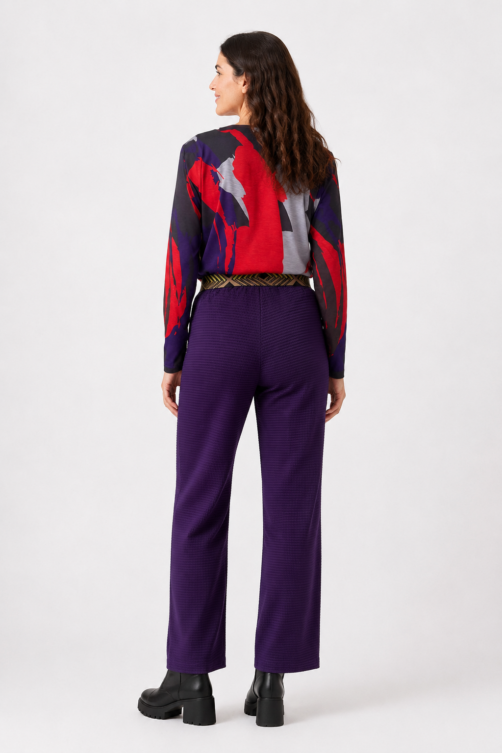 Pantalón Paula Morado
