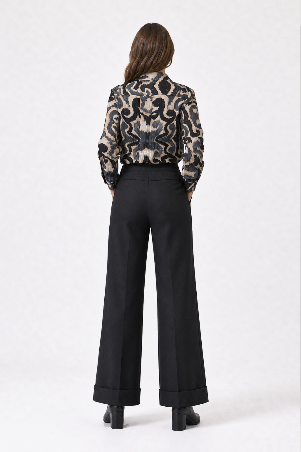 Camisa Aberturas Lidia Negro