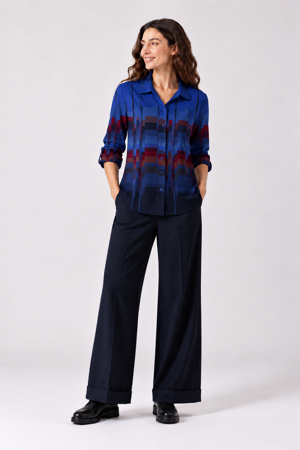Camisa Chaqueta Dorotea Azul