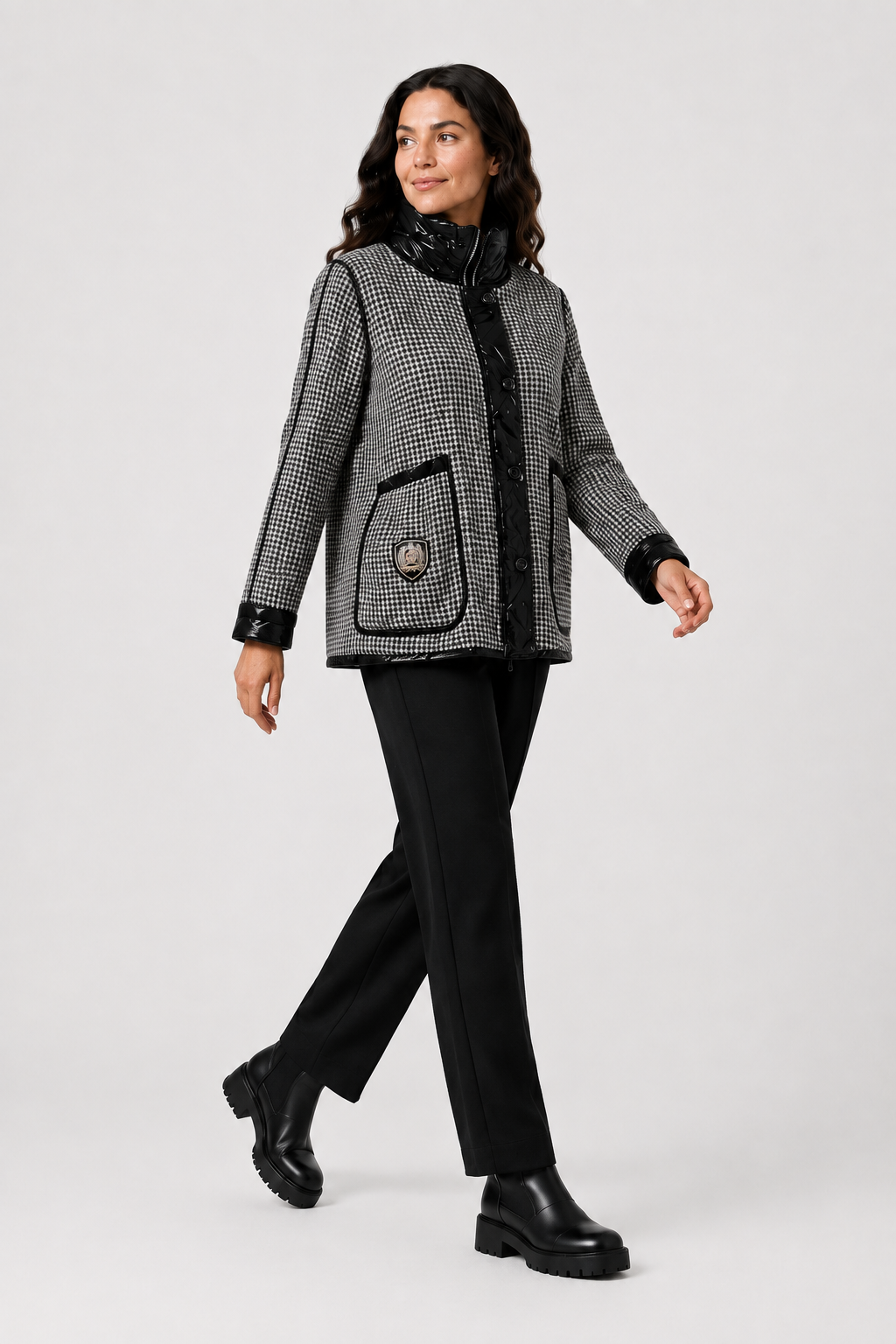 Parka Reversible Casandra Negro