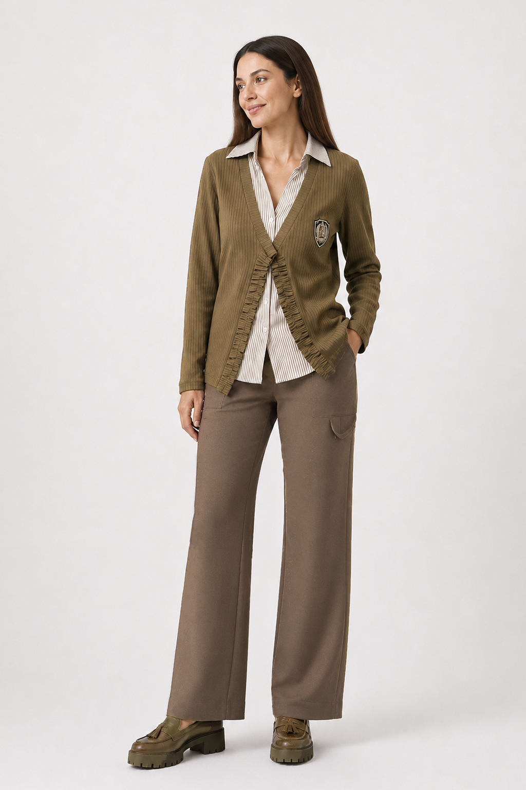 Camisa Chaqueta Sibila Marrón
