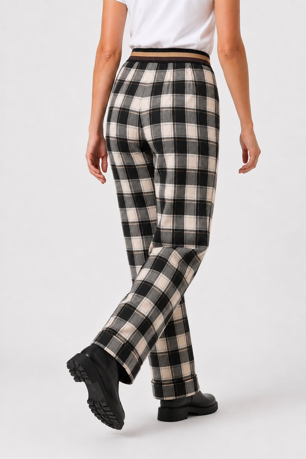 Pantalón Cuadros Medusa Topo
