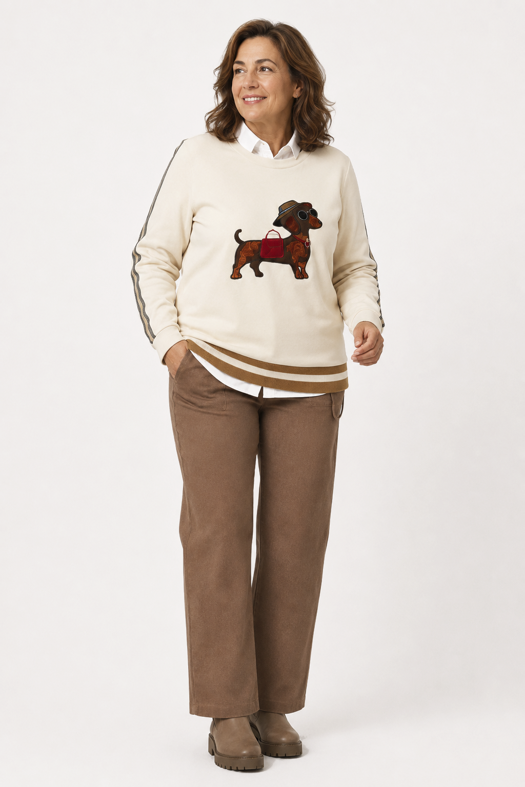 Sudadera Patch Coronis Crudo