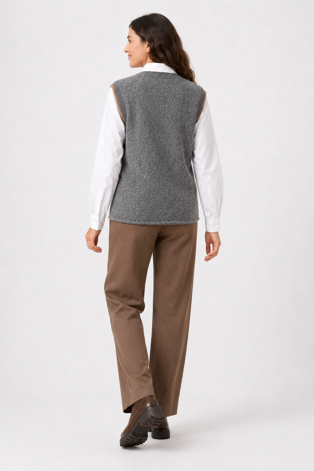 Chaleco Corazones Gris