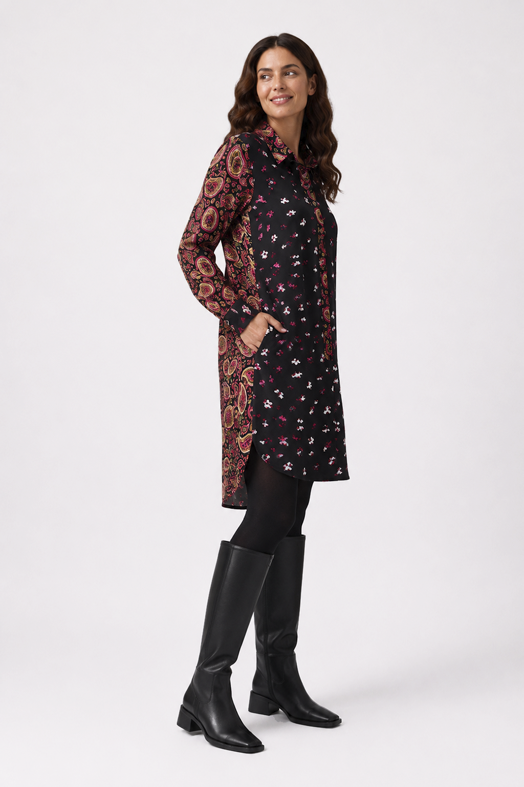 Vestido Camisero Fedra Negro