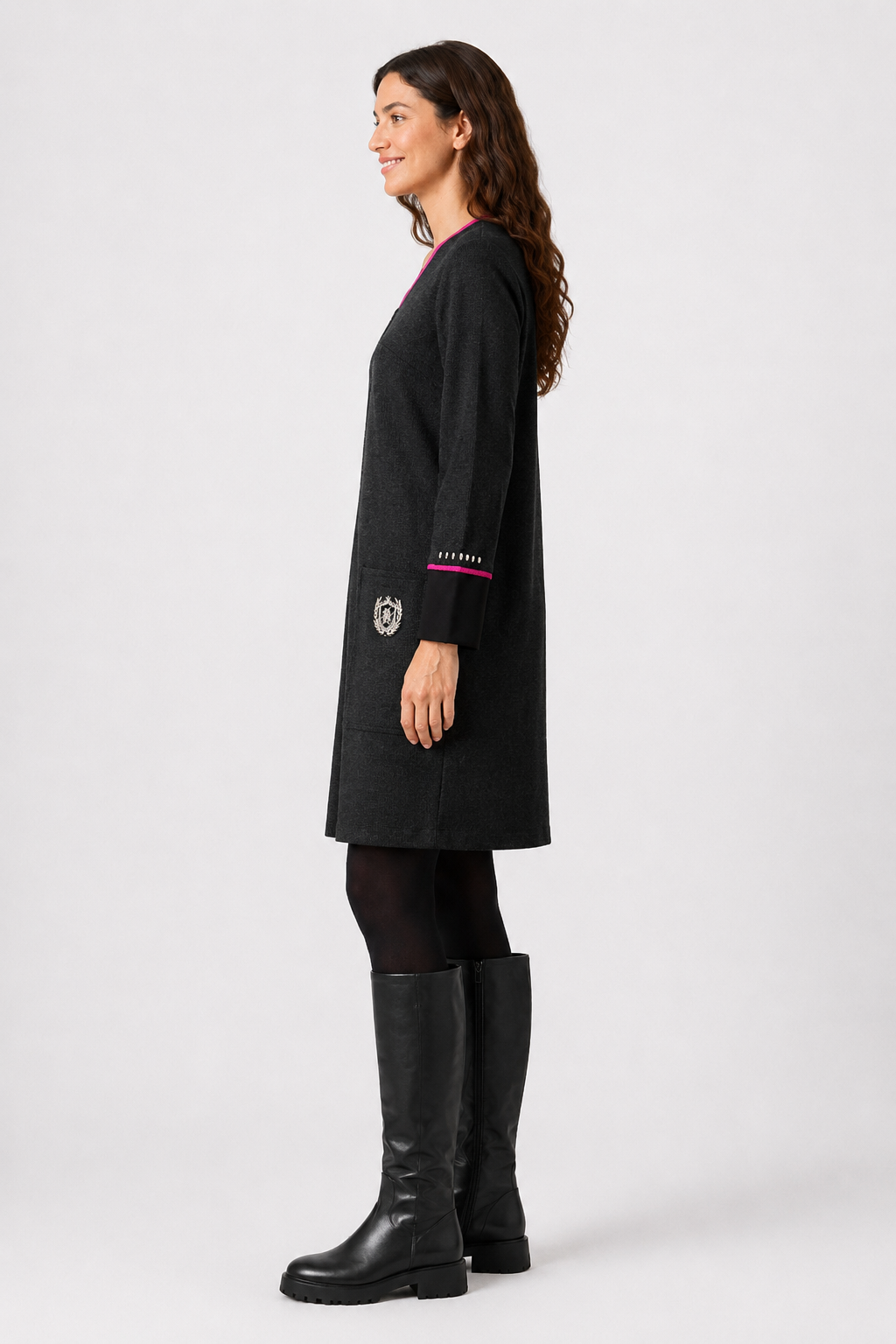 Vestido Punto Coronis Negro