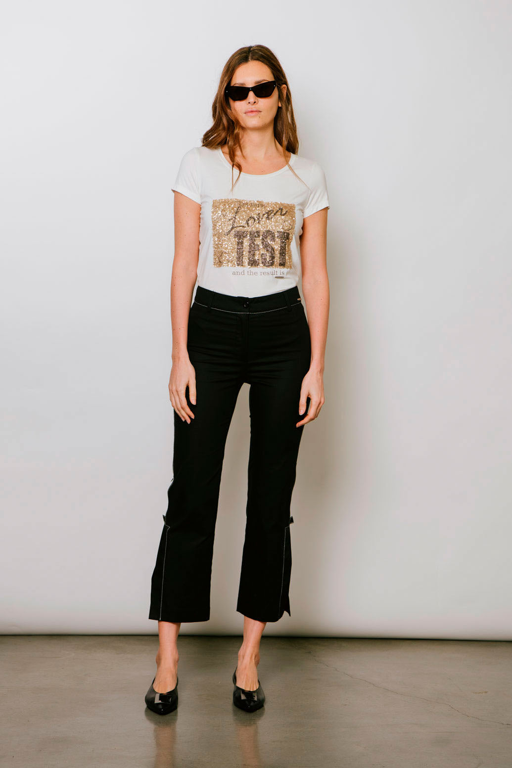 PANTALON VIVO BLANCO Negro