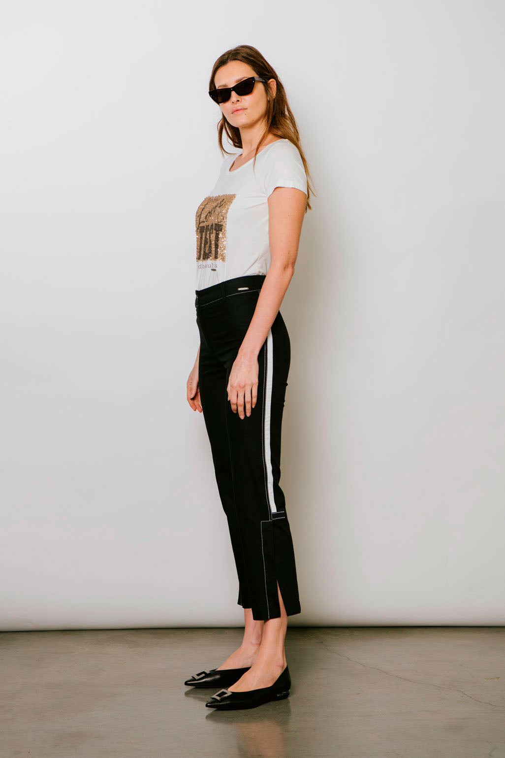 PANTALON VIVO BLANCO Negro