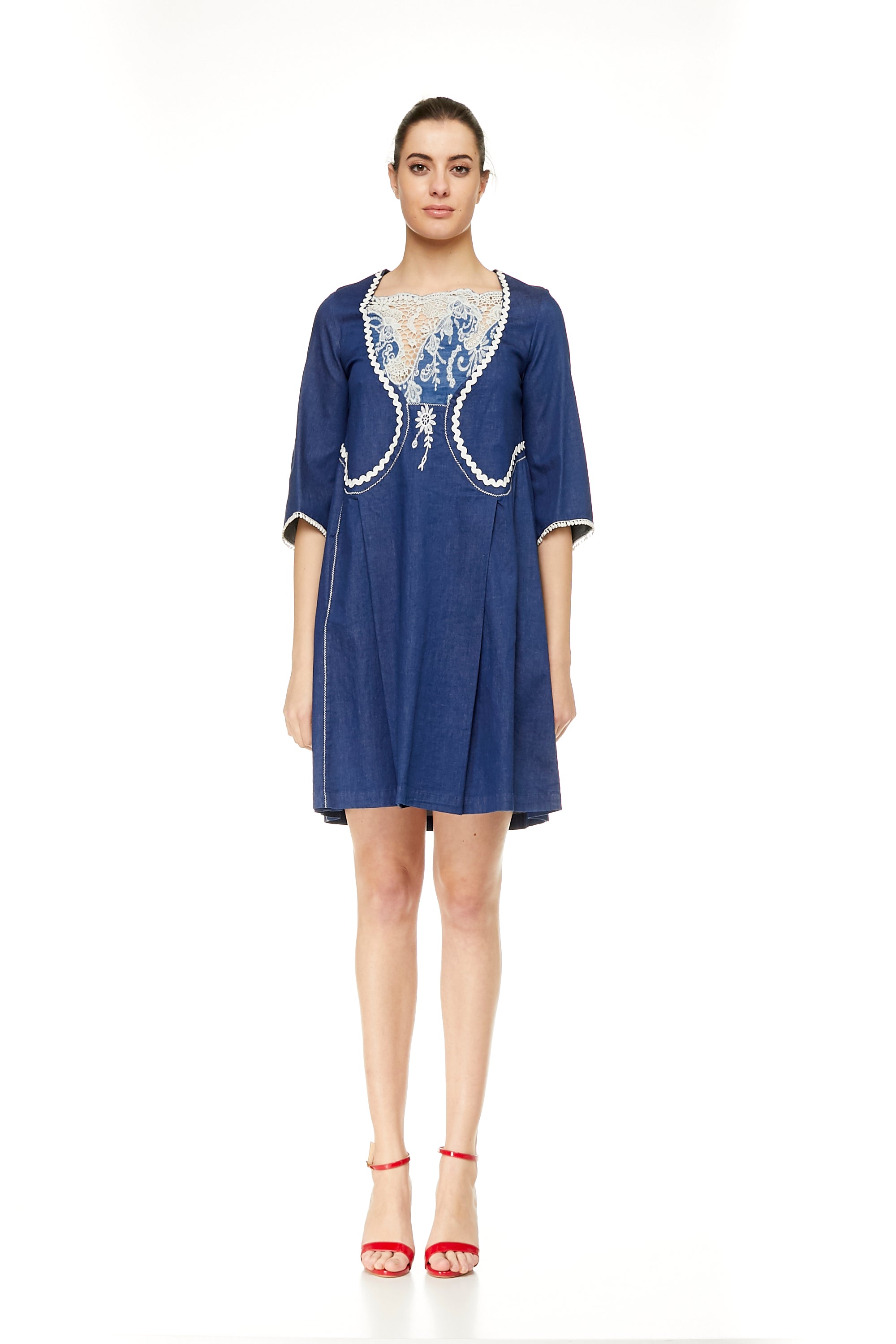 VESTIDO CORTO DENIM Denim