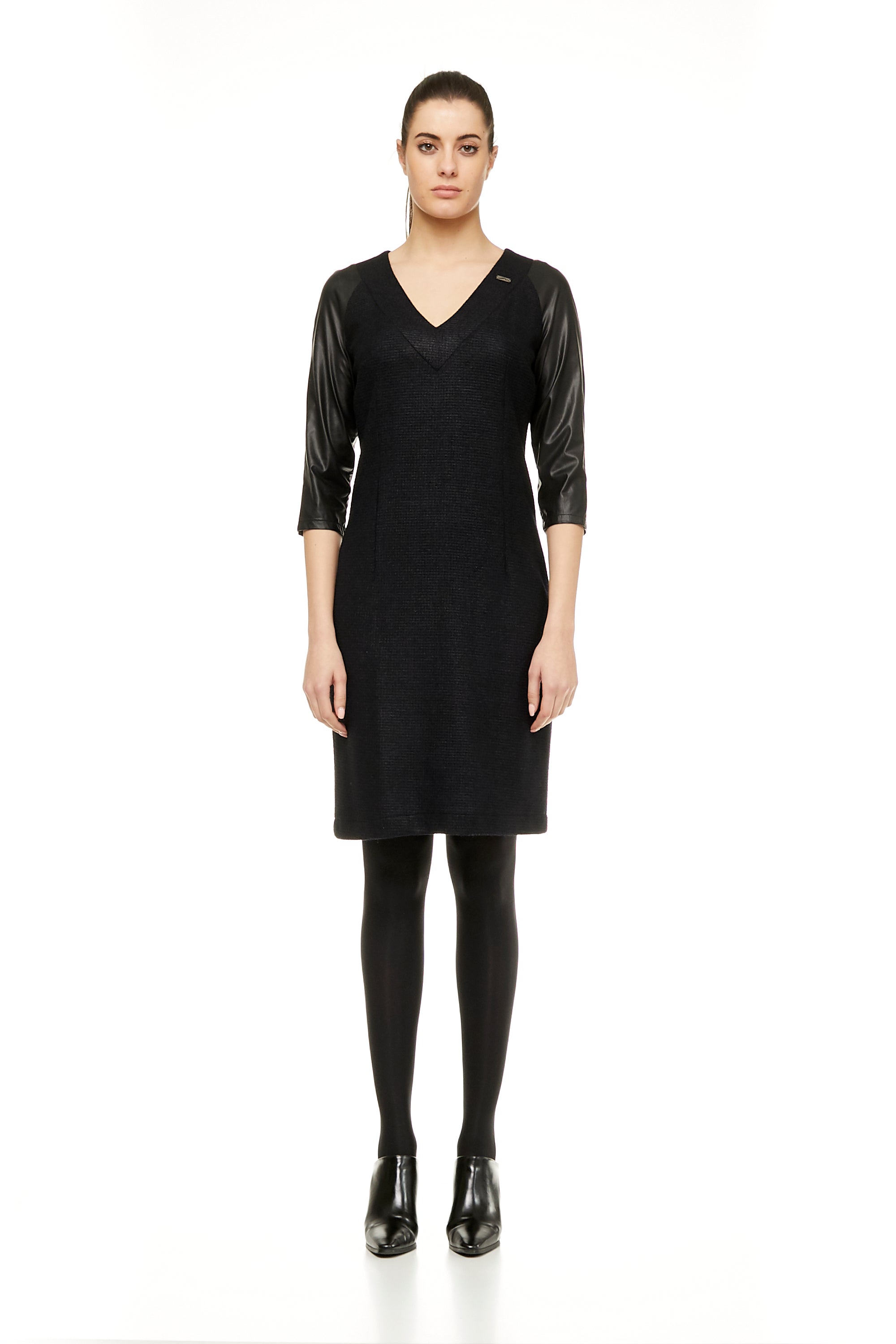 VESTIDO NEGRO BROCHE Negro