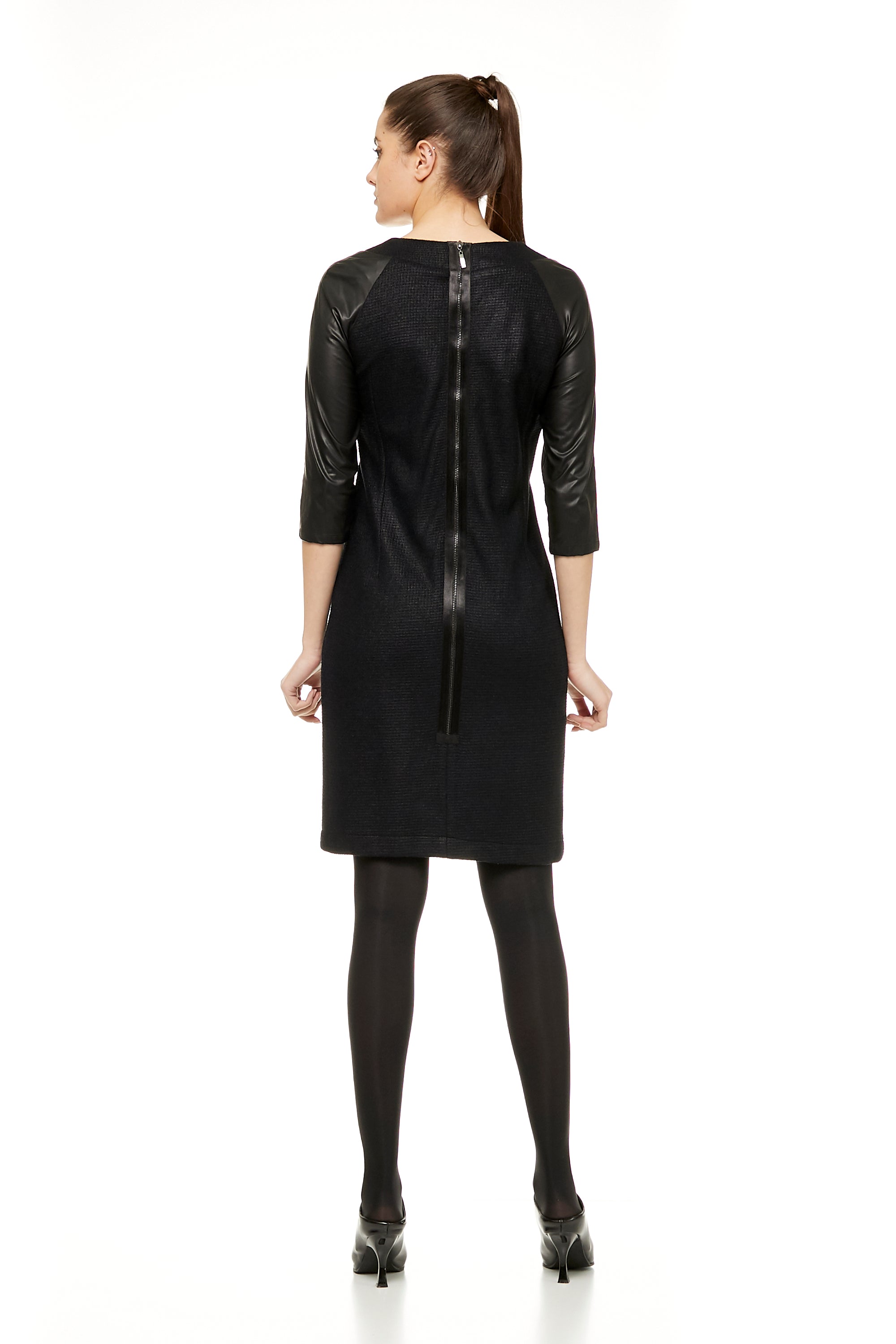 VESTIDO NEGRO BROCHE Negro