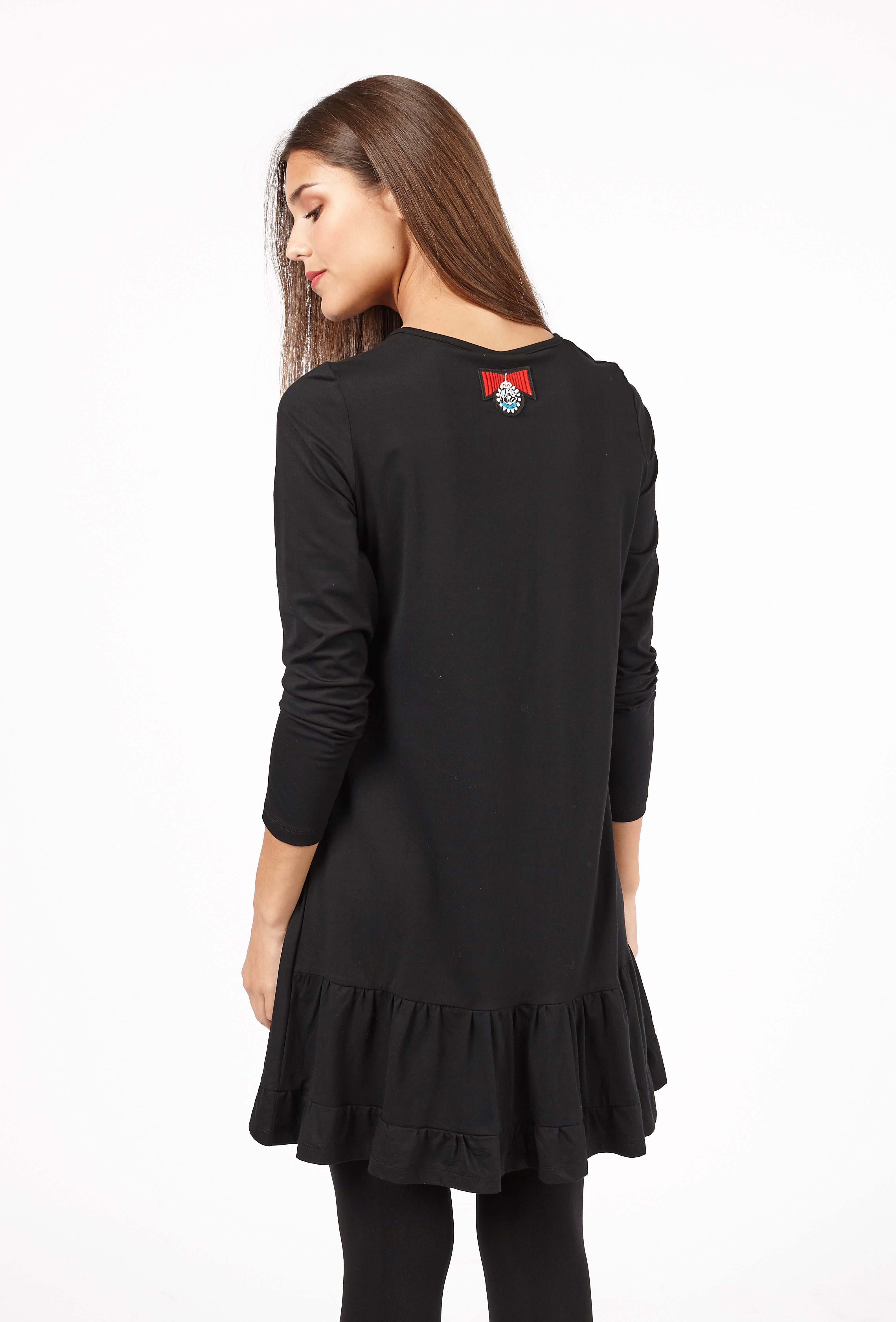 VESTIDO STAR KNIT Negro