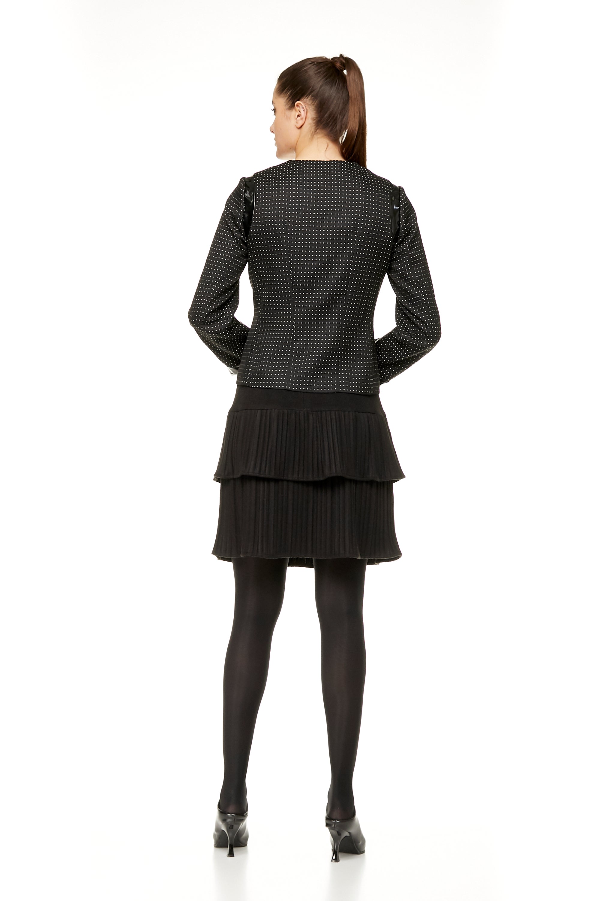 CHAQUETA LIZA DOT Negro