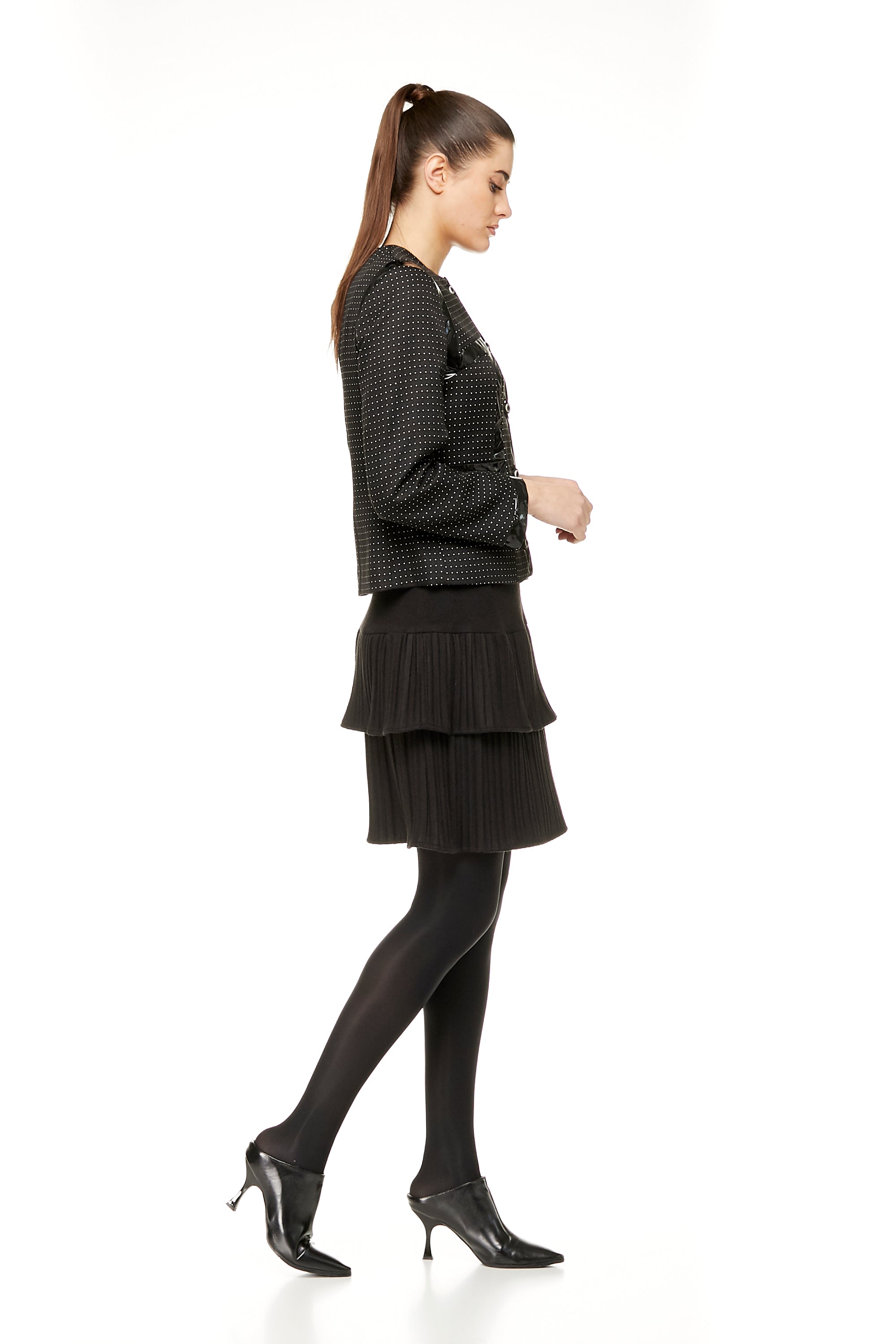 CHAQUETA LIZA DOT Negro