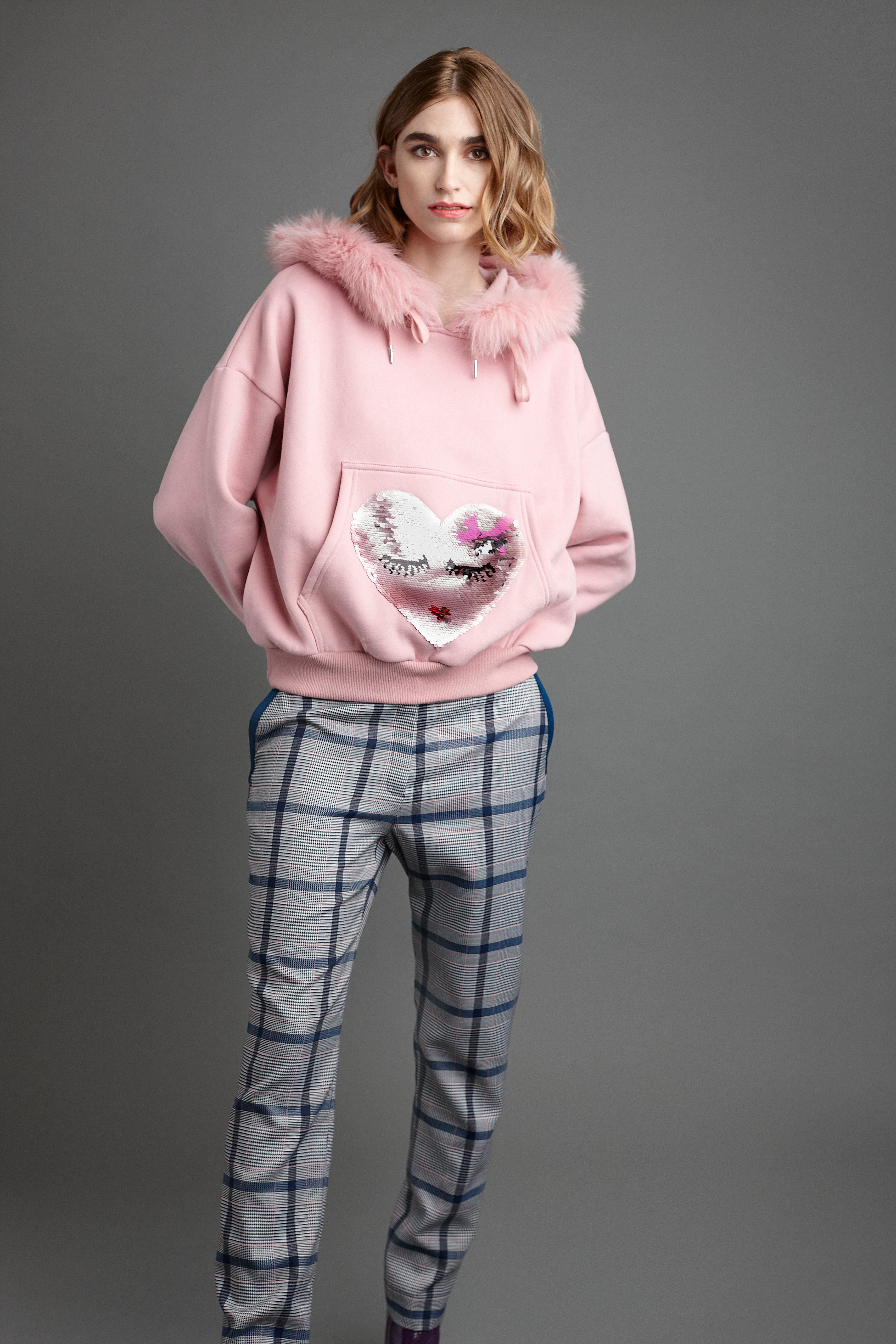 PANTALON CASINO CHECK Azul