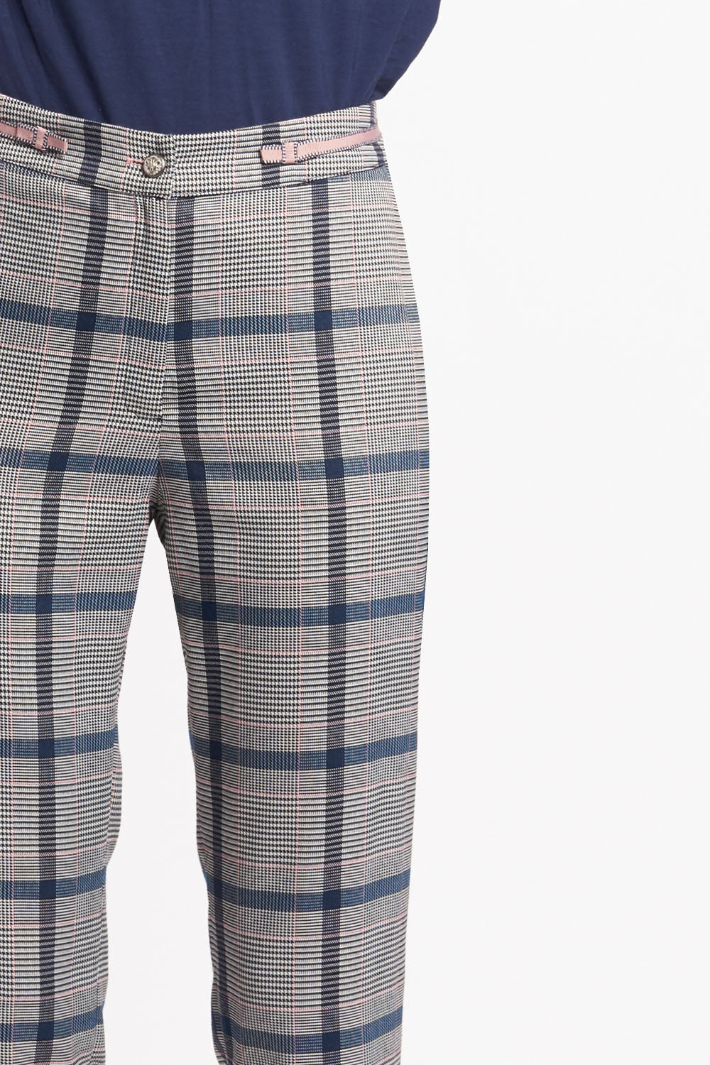 PANTALON CASINO CHECK Azul