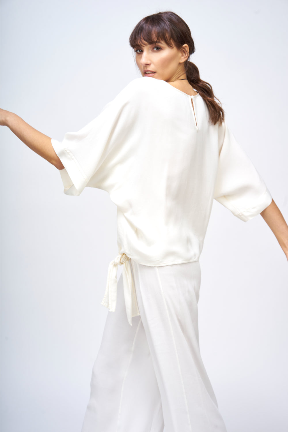 PANTALON PLIEGUES Crudo