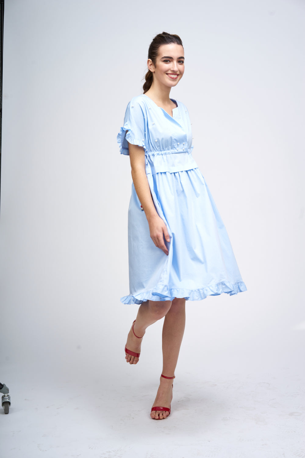 VESTIDO LITTLE COTTON Azul