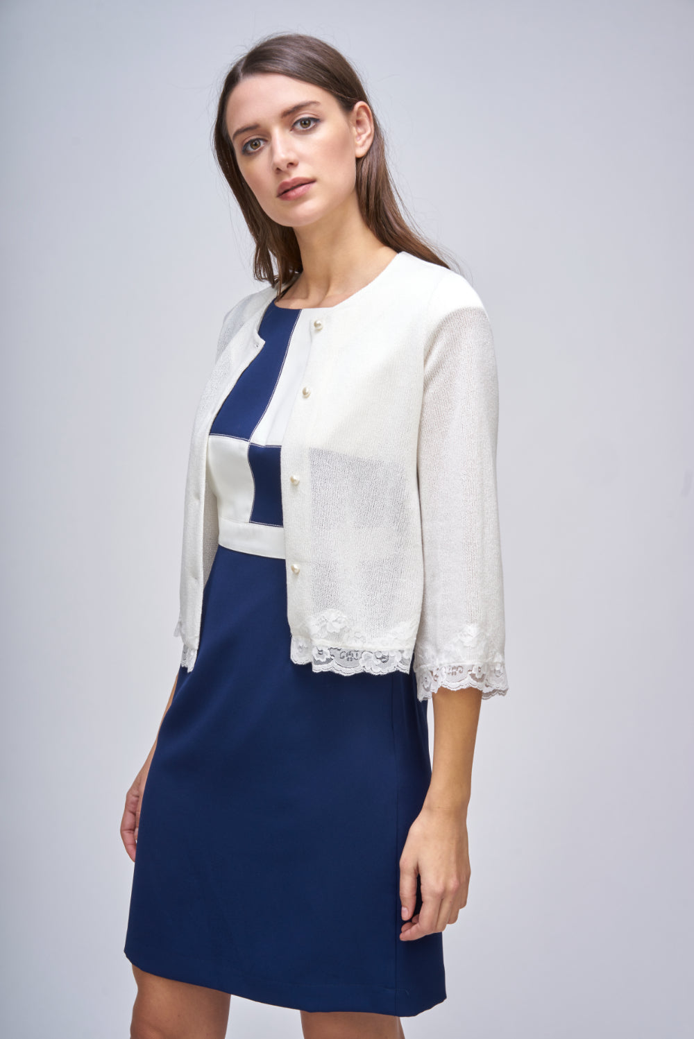 VESTIDO DAMERO Azul