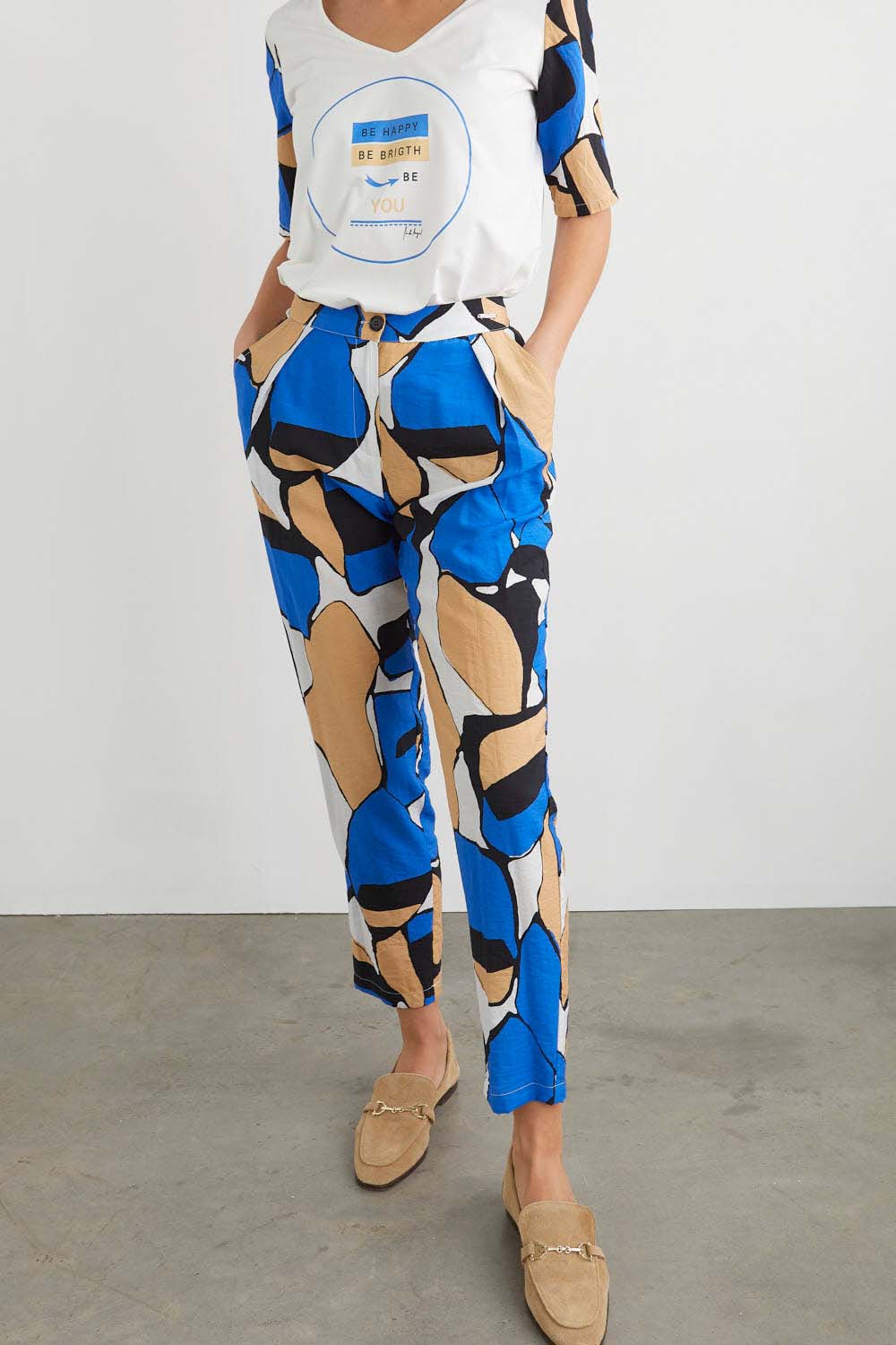 PANTALON GOMAS AGUA Azul